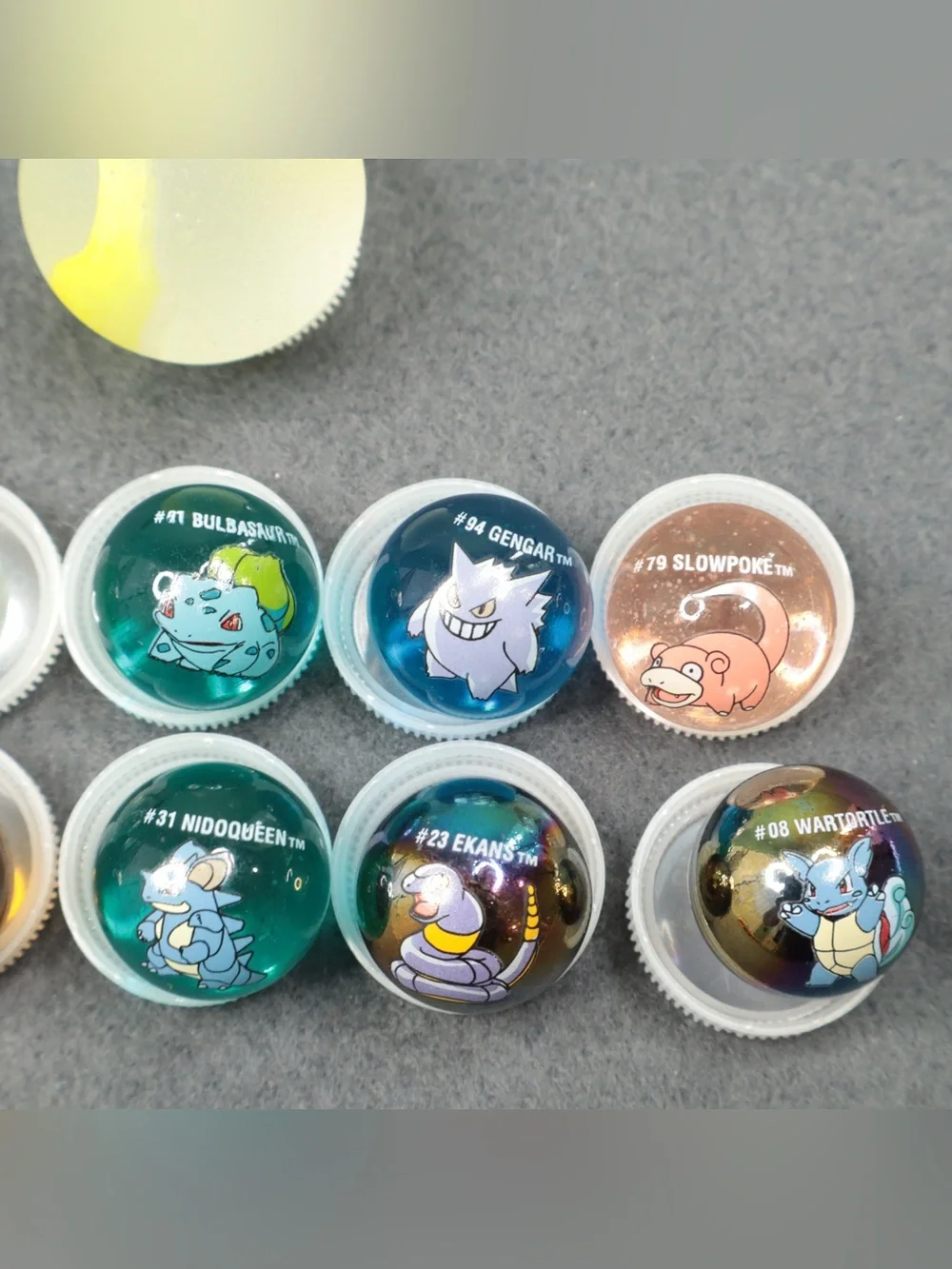 Vintage 1999 Pokemon Marbles Lot of 22 with Pikachu & Charmander Pouches Marvel⁠
